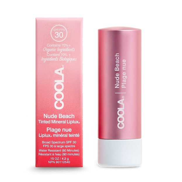 Mineral Liplux® in Nude Beach Organic Tinted Lip Balm Sunscreen SPF 30