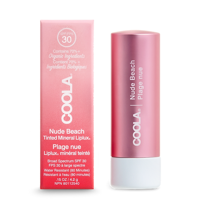 Mineral Liplux® in Nude Beach Organic Tinted Lip Balm Sunscreen SPF 30