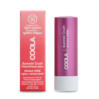 Mineral Liplux® in Summer Crush Organic Tinted Lip Balm Sunscreen SPF 30